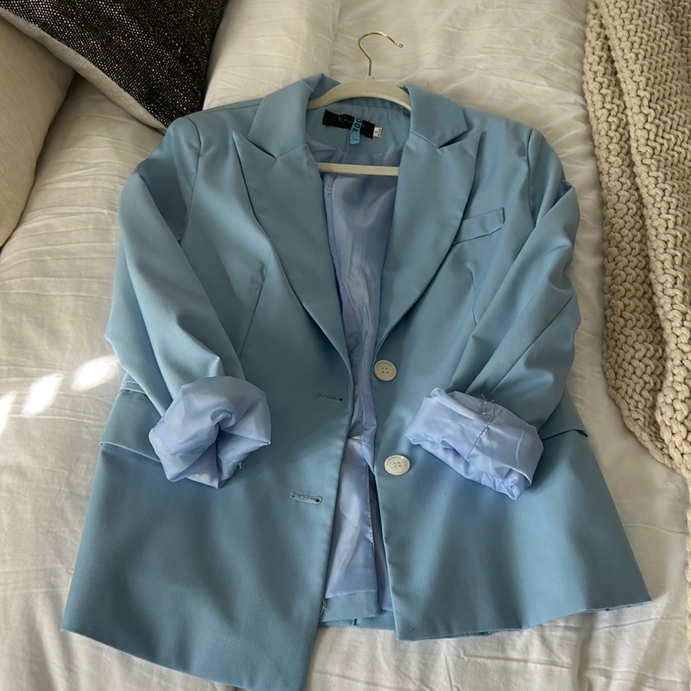 Baby blue blazer